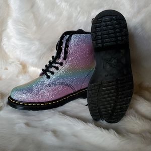 1460 Pascal Rainbow Glitter Doc Martens Womens